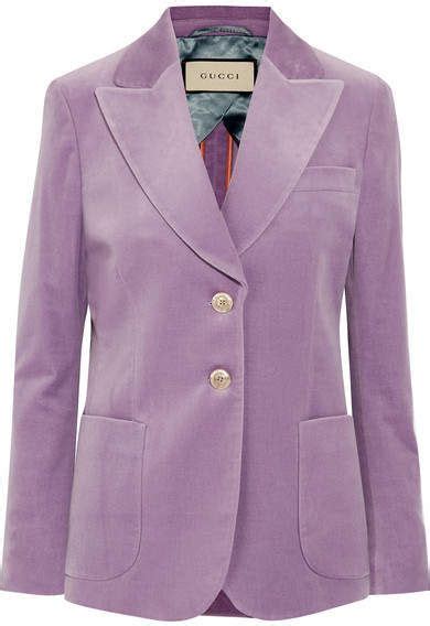 gucci blazer vintage|Gucci lilac velvet blazer.